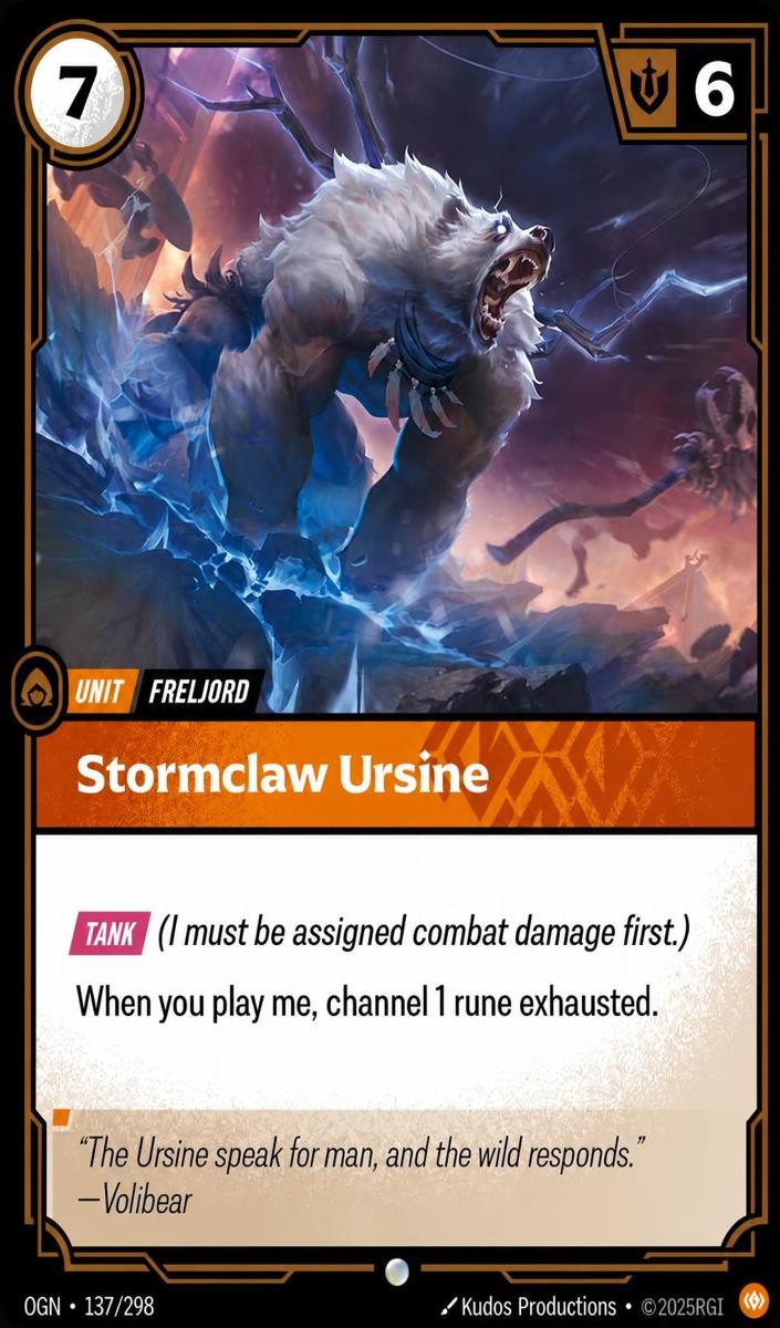 2025 Stormclaw Ursine #137