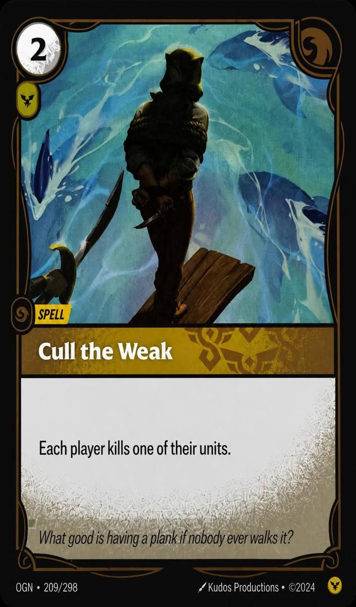 2025 Cull the Weak [Foil] #209