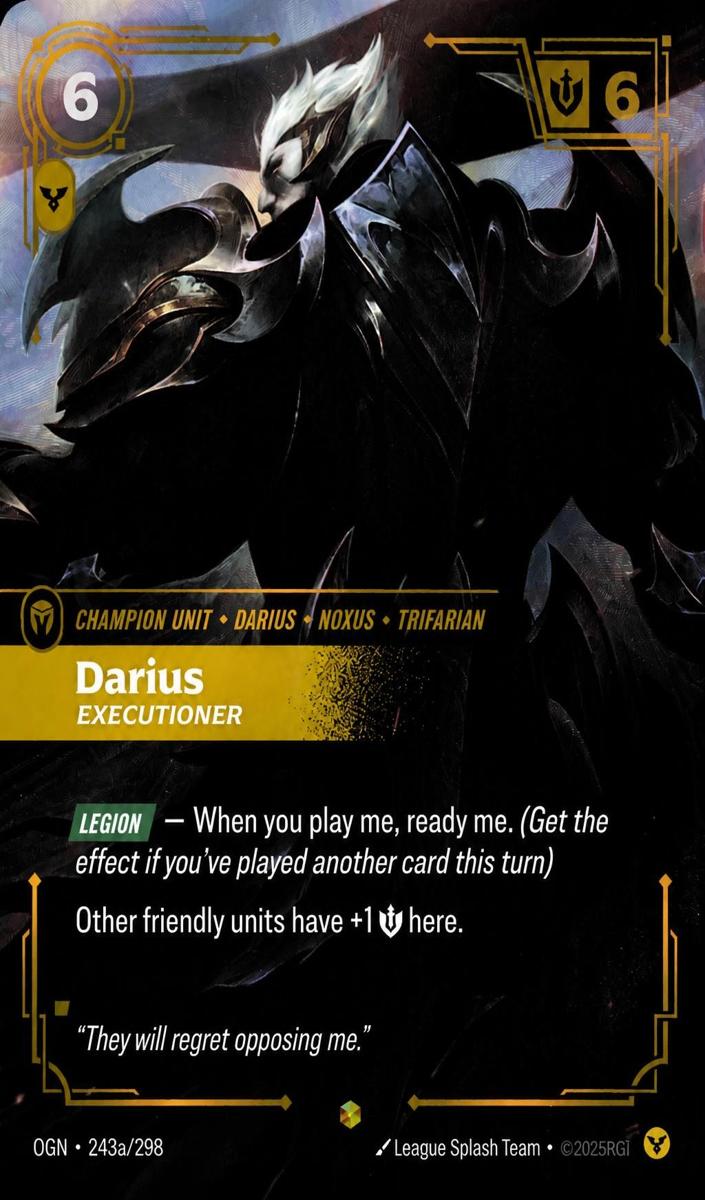 2025 Darius - Executioner [Alternate Art] #243a