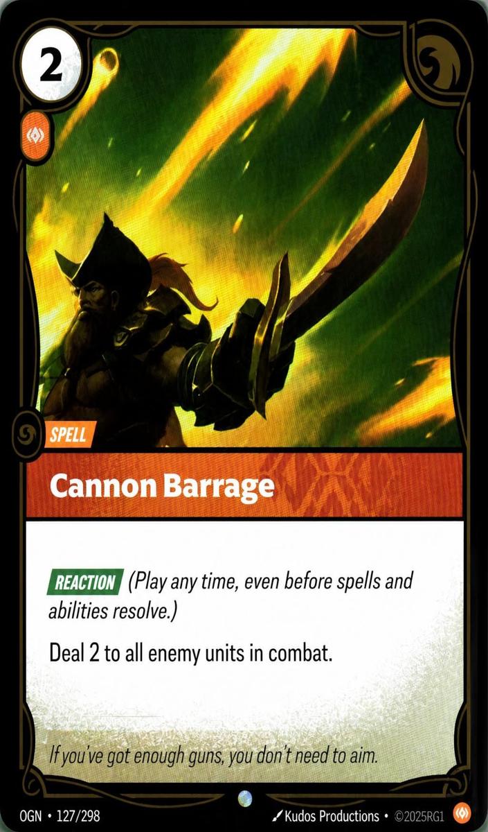 2025 Cannon Barrage [Foil] #127