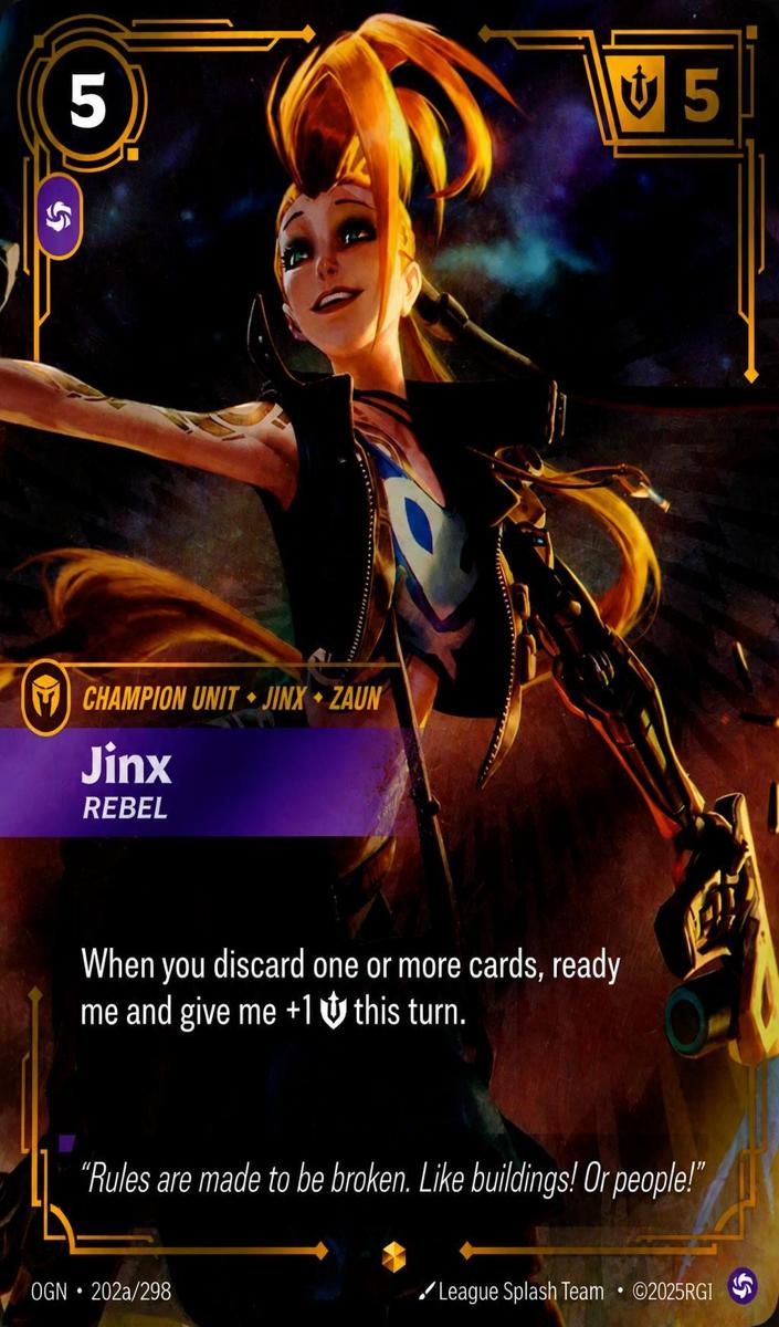 2025 Jinx - Rebel [Alternate Art] #202a