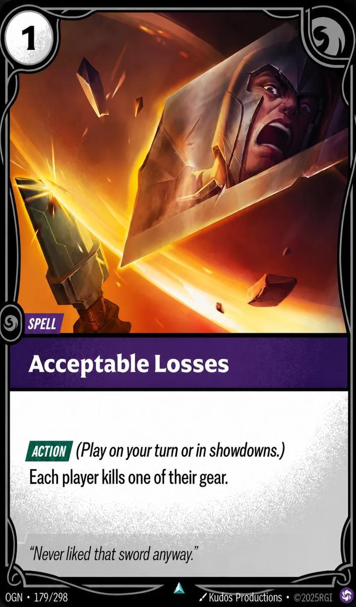 2025 Acceptable Losses [Foil] #179