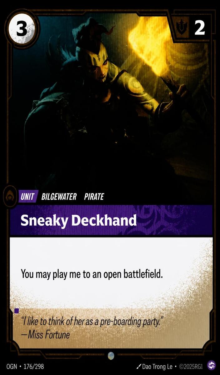 2025 Sneaky Deckhand [Foil] #176