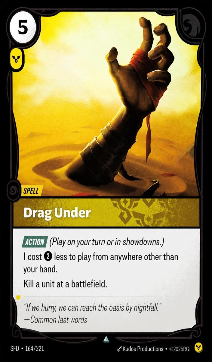 2026 Drag Under [Foil] #164