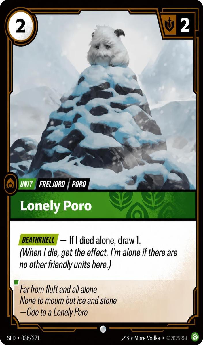 2026 Lonely Poro #36