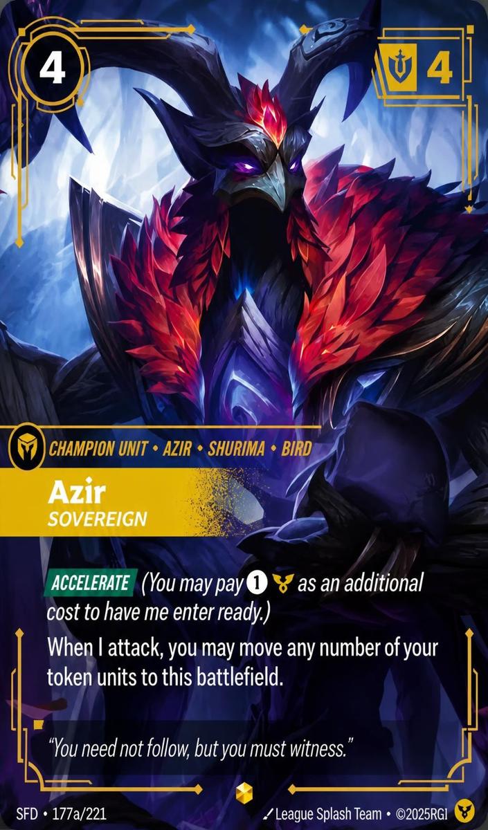 2026 Azir - Sovereign [Alternate Art] #177a