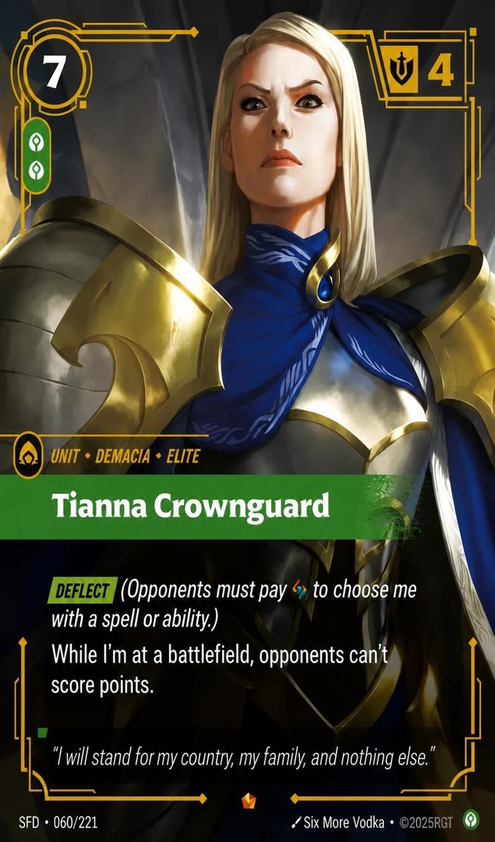 2026 Tianna Crownguard #60