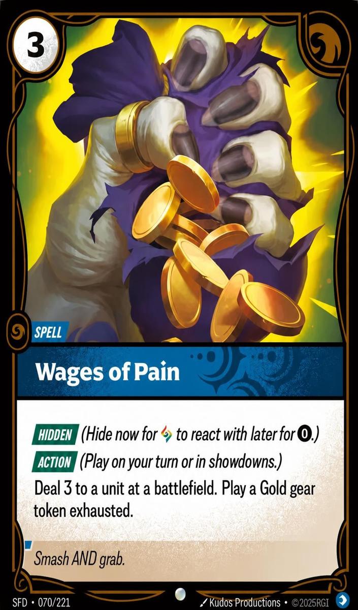 2026 Wages of Pain [Foil] #70