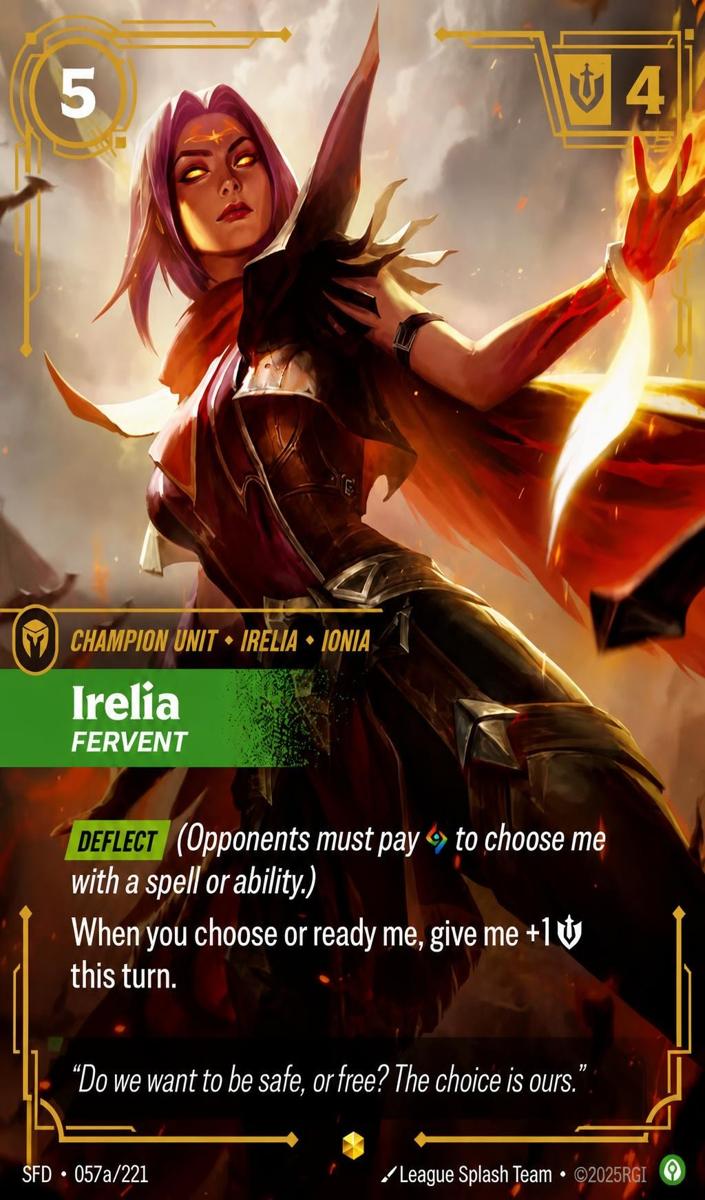 2026 Irelia - Fervent [Alternate Art] #57a