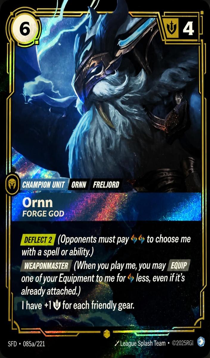 2026 Ornn - Forge God [Alternate Art] #85a