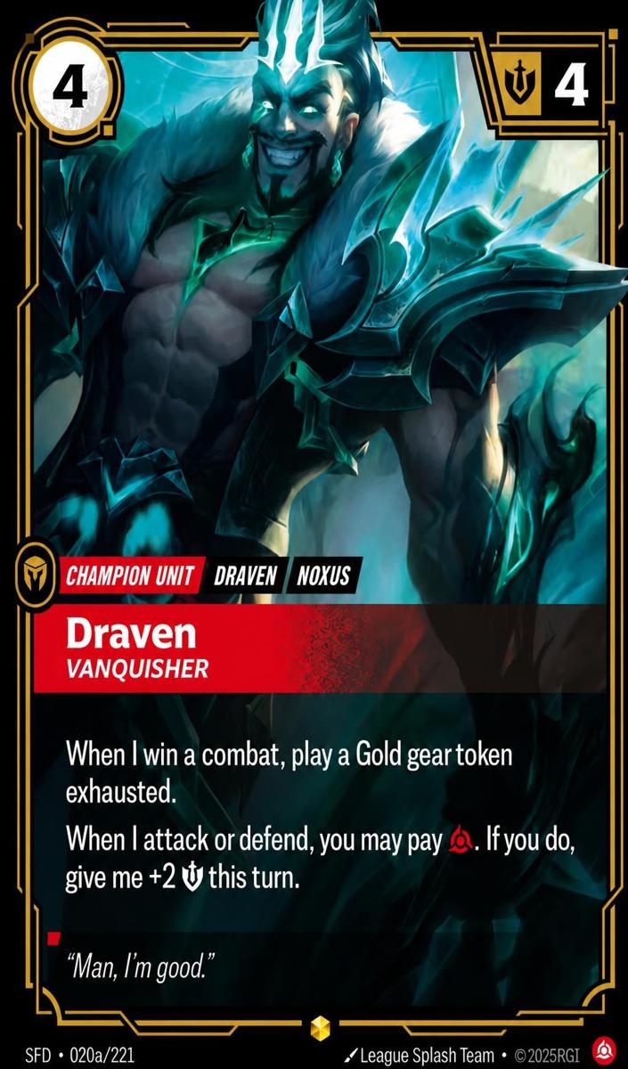 2026 Draven - Vanquisher [Alternate Art] #20a