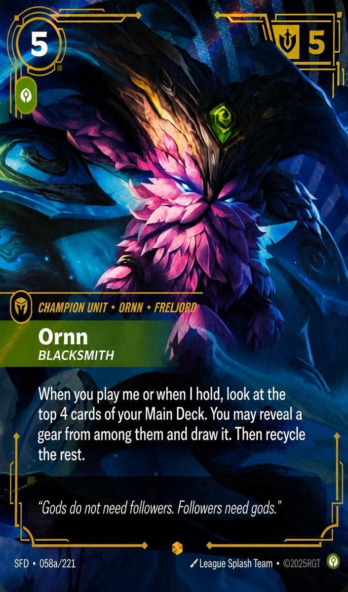 2026 Ornn - Blacksmith [Alternate Art] #58a