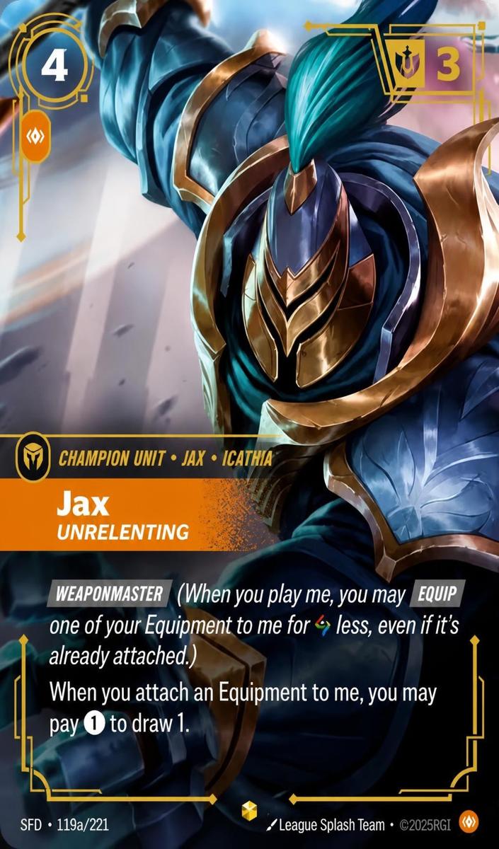 2026 Jax - Unrelenting [Alternate Art] #119a