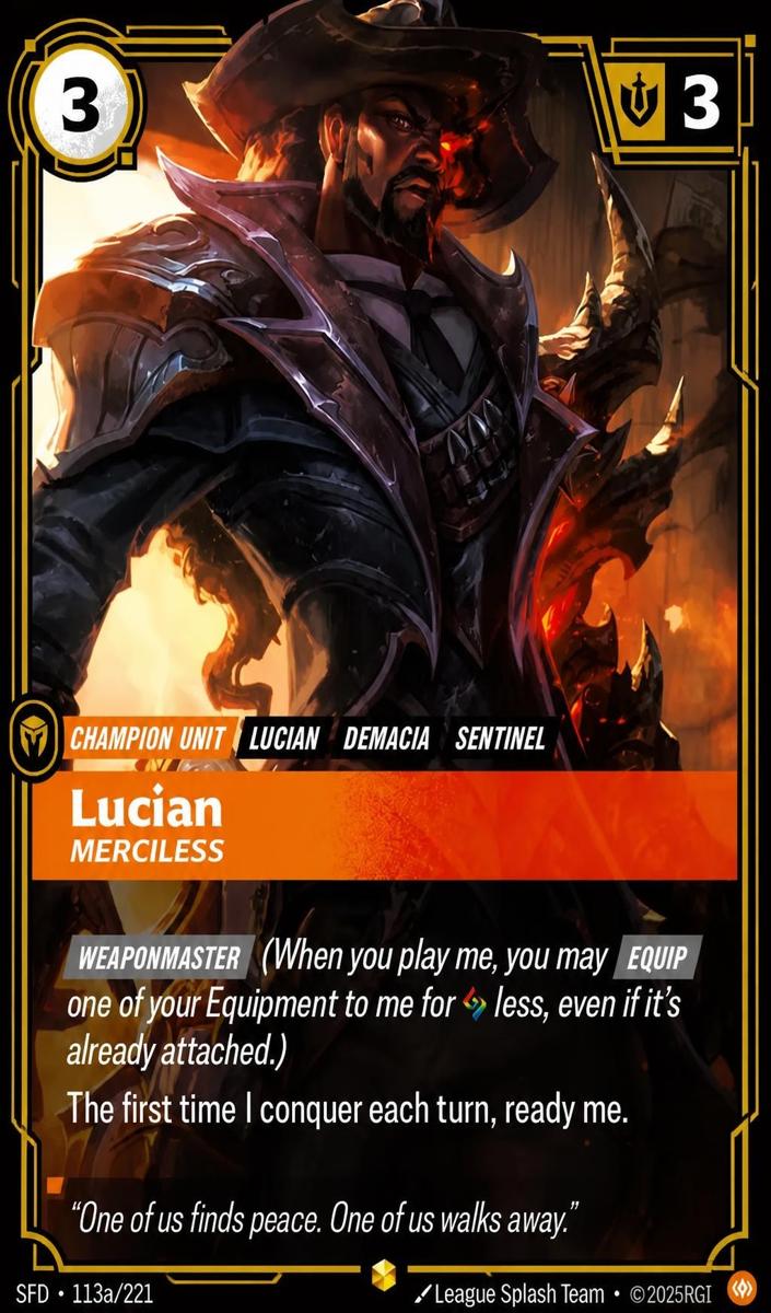 2026 Lucian - Merciless [Alternate Art] #113a