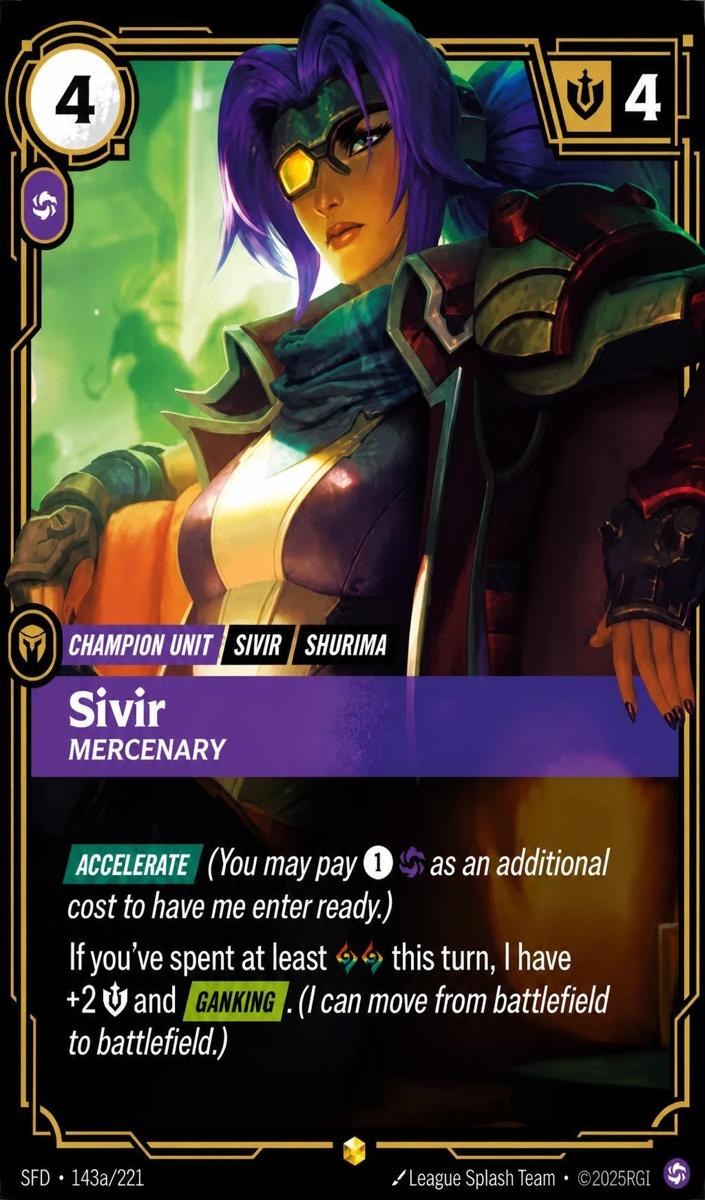2026 Sivir - Mercenary [Alternate Art] #143a