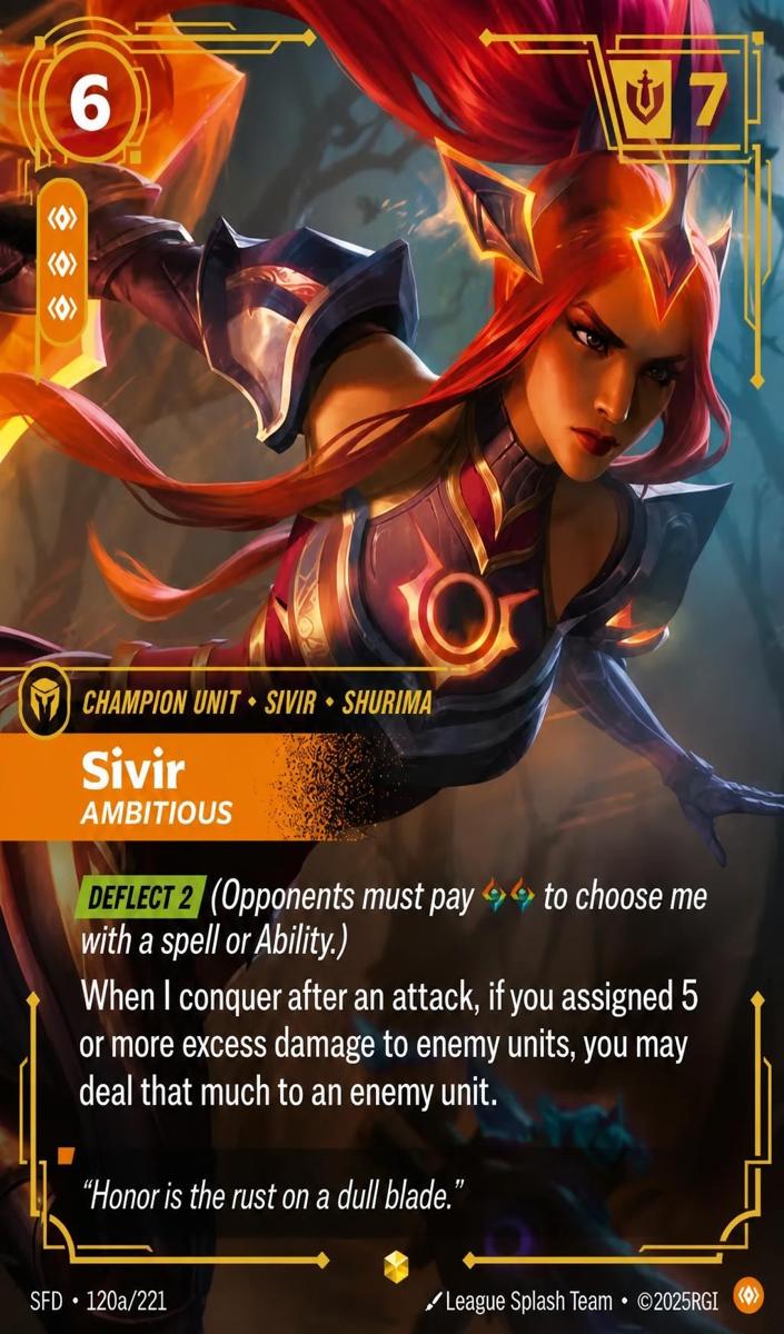 2026 Sivir - Ambitious [Alternate Art] #120a