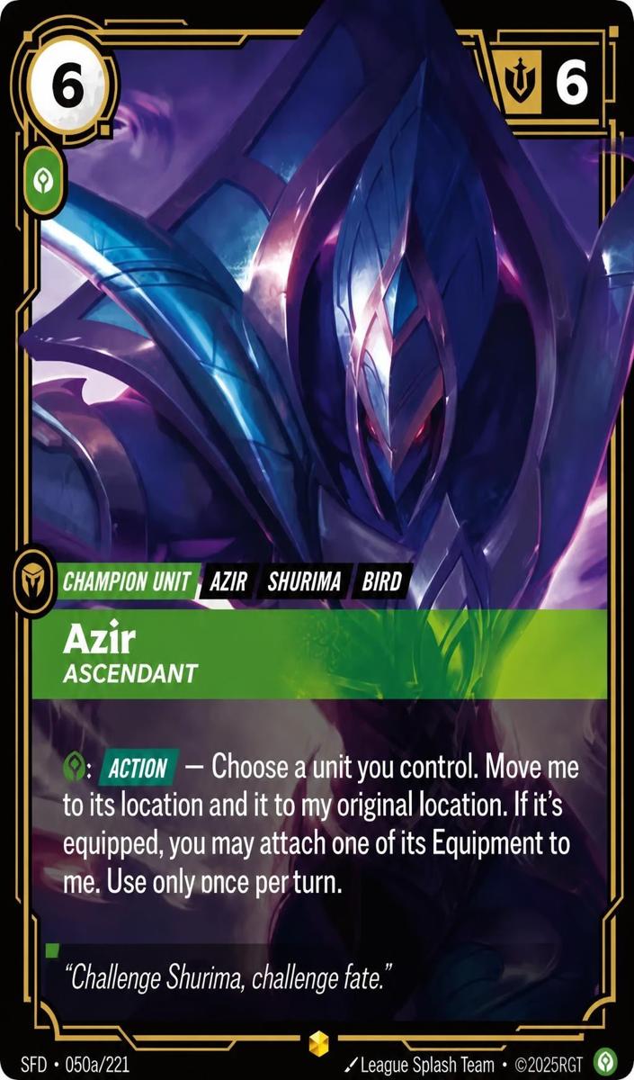2026 Azir - Ascendant [Alternate Art] #50a