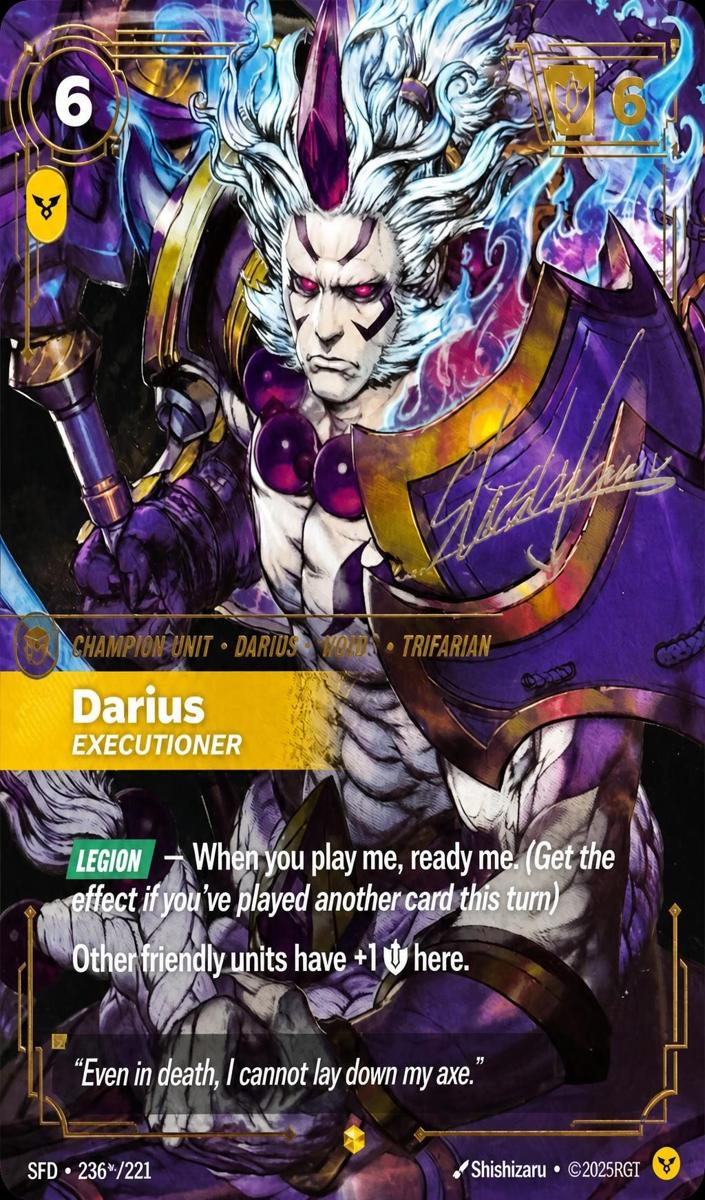 2026 Darius - Executioner [Signature] #236