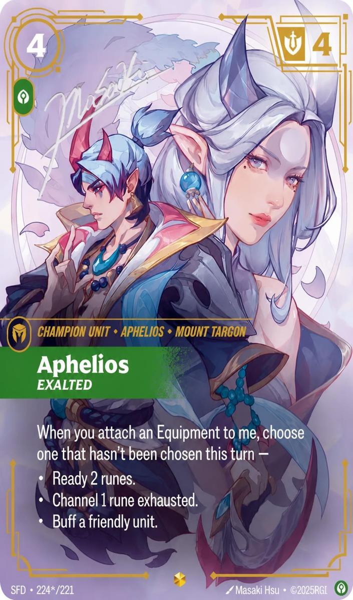 2026 Aphelios - Exalted [Signature] #224