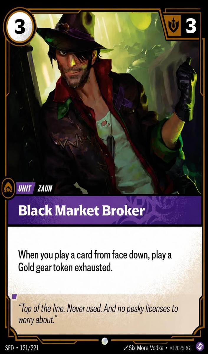 2026 Black Market Broker #121