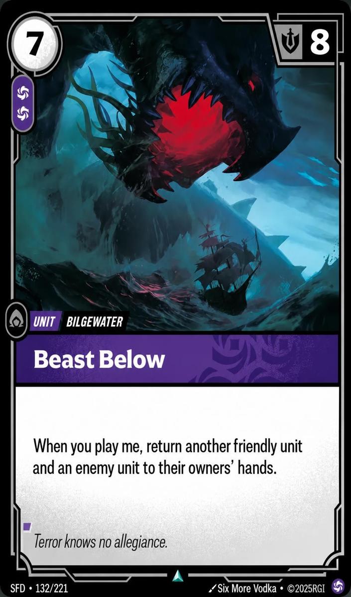 2026 Beast Below #132