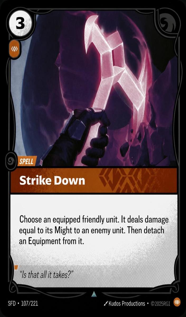 2026 Strike Down [Foil] #107