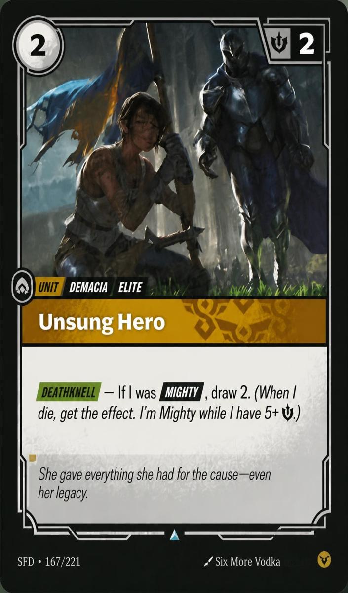 2026 Unsung Hero [Foil] #167