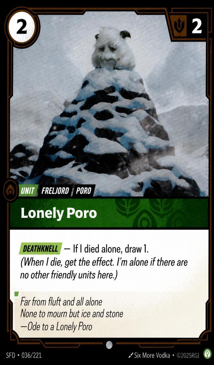 2026 Lonely Poro [Foil] #36