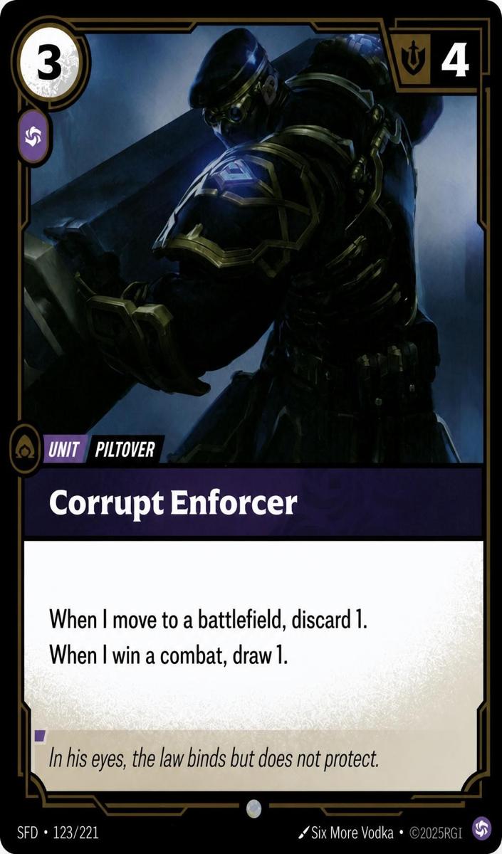 2026 Corrupt Enforcer [Foil] #123