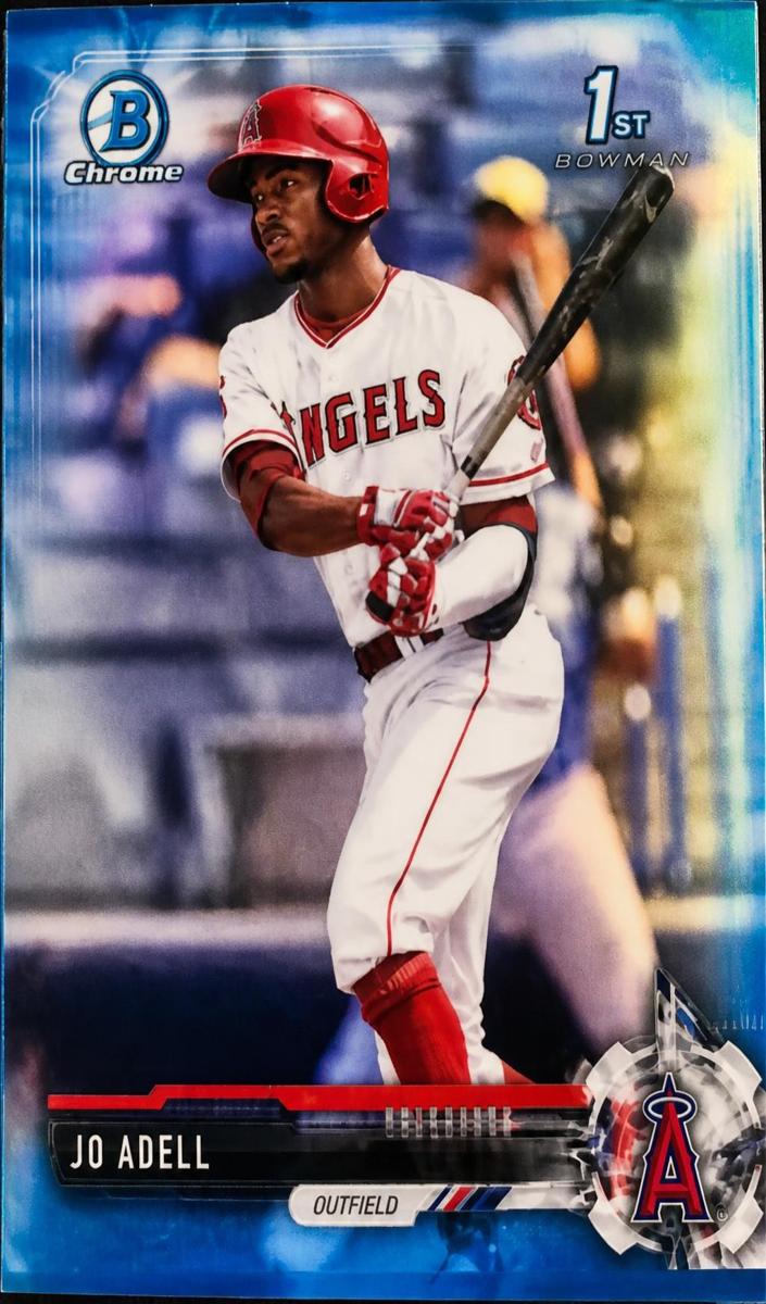2017 Jo Adell [Sky Blue Refractor] #BDC-95