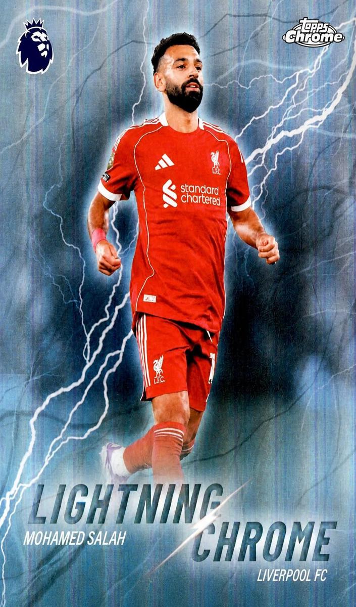 2026 Topps Chrome Premier League Mohamed Salah #LC-5 card