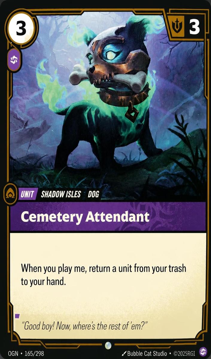 2025 Cemetery Attendant [Foil] #165