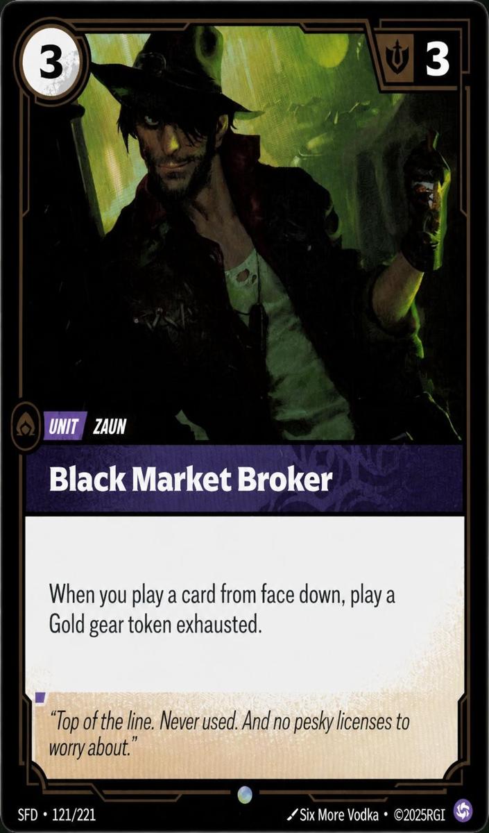 2026 Black Market Broker [Foil] #121