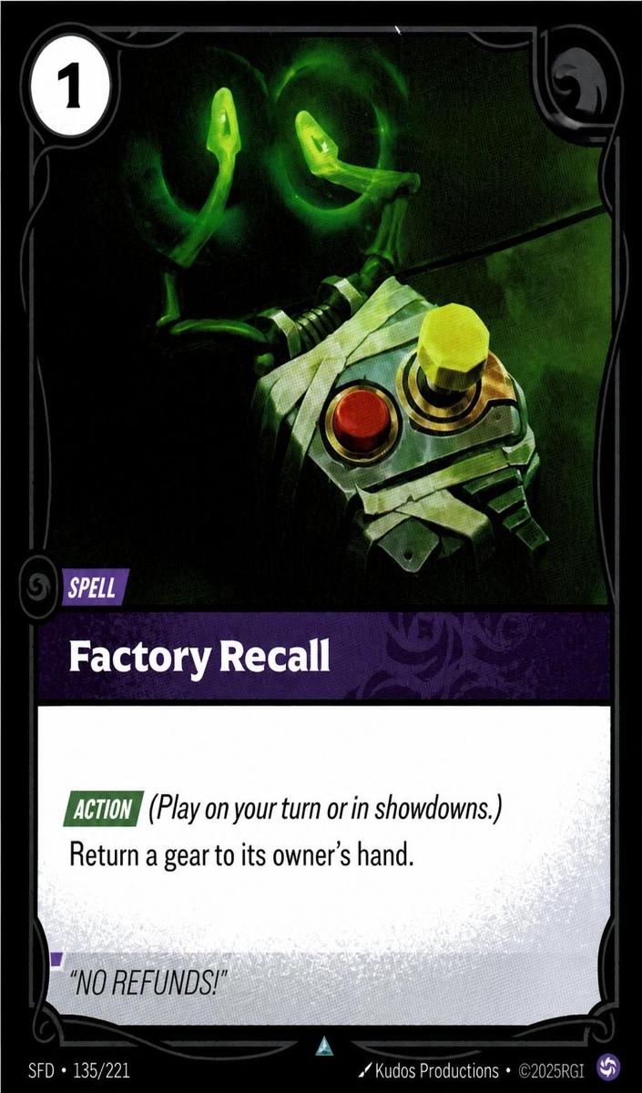 2026 Factory Recall [Foil] #135