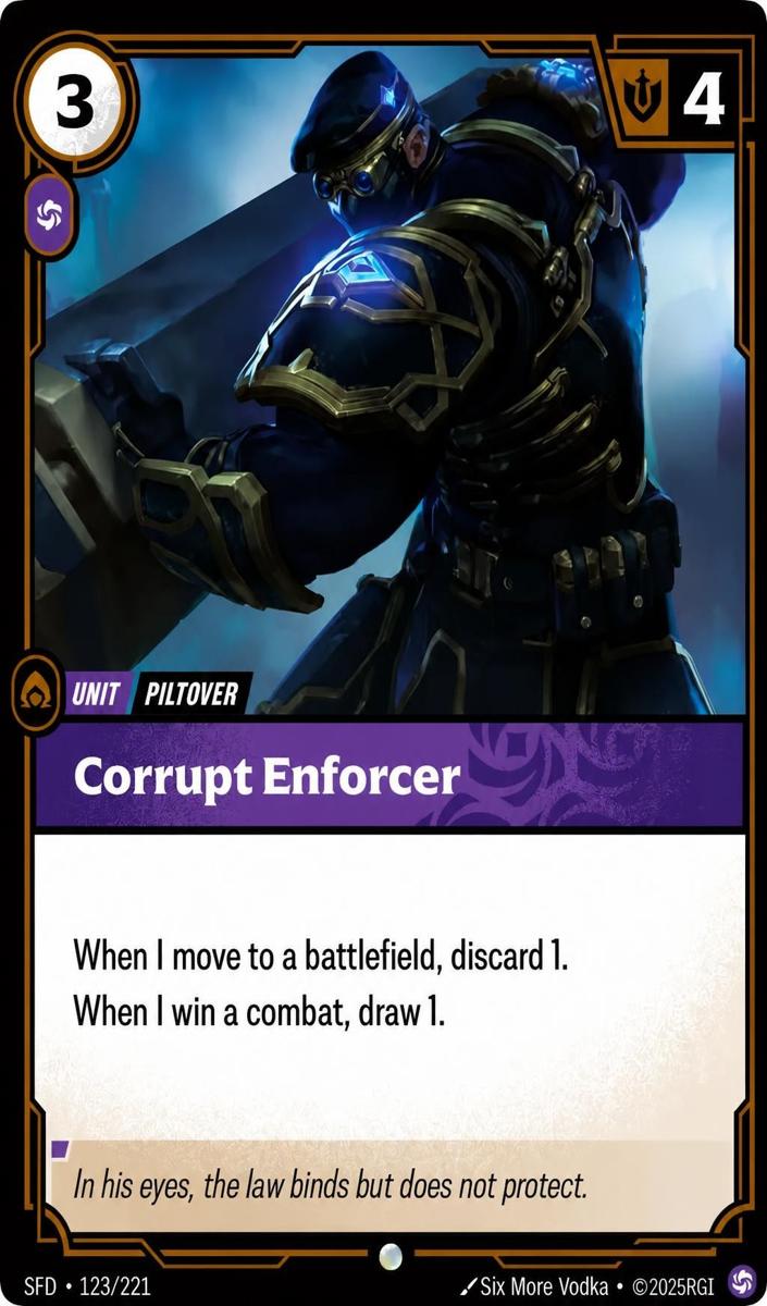 2026 Corrupt Enforcer #123