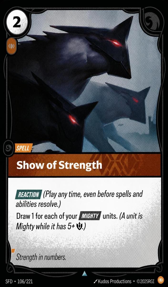 2026 Show of Strength [Foil] #106