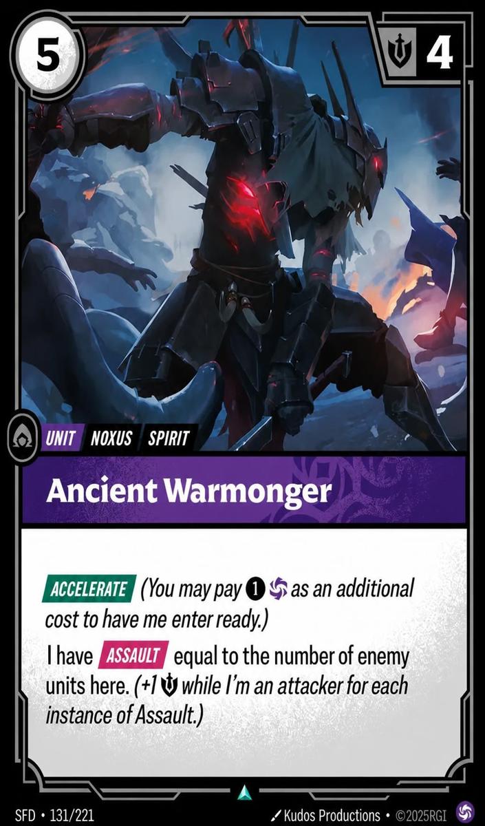 2026 Ancient Warmonger #131