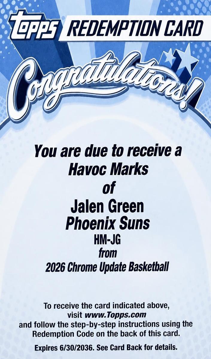 2025 Jalen Green #HM-JG