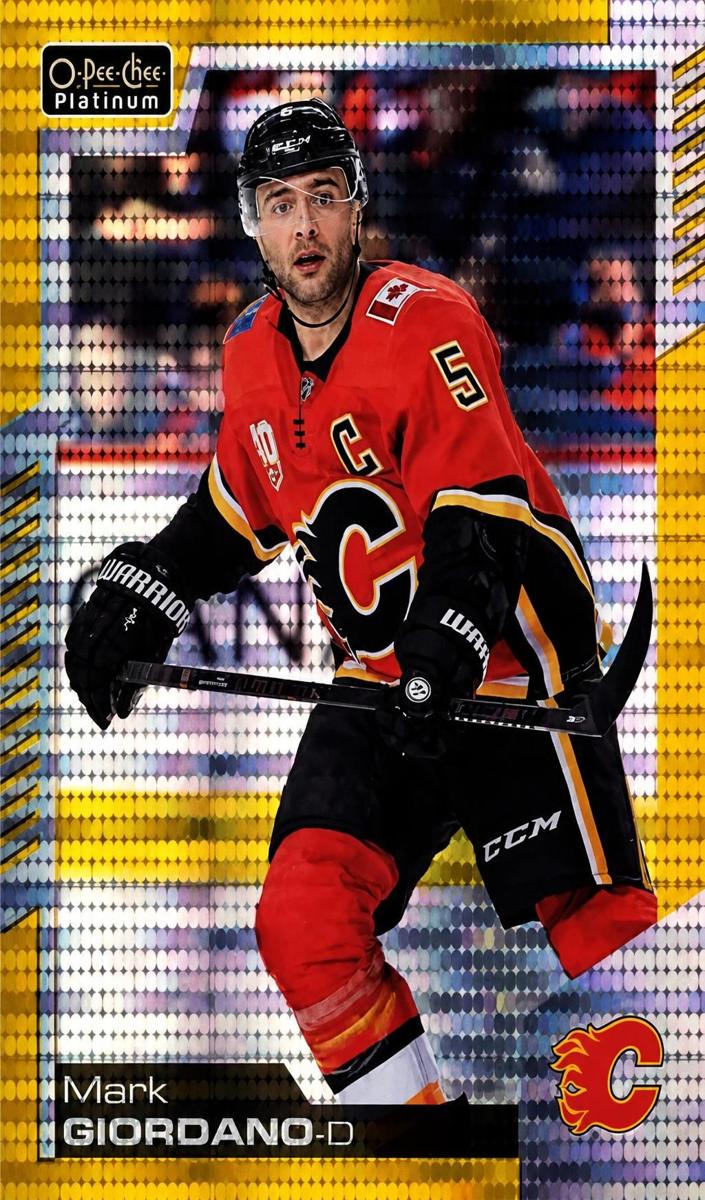 2020 O-Pee-Chee Platinum Mark Giordano #36 card