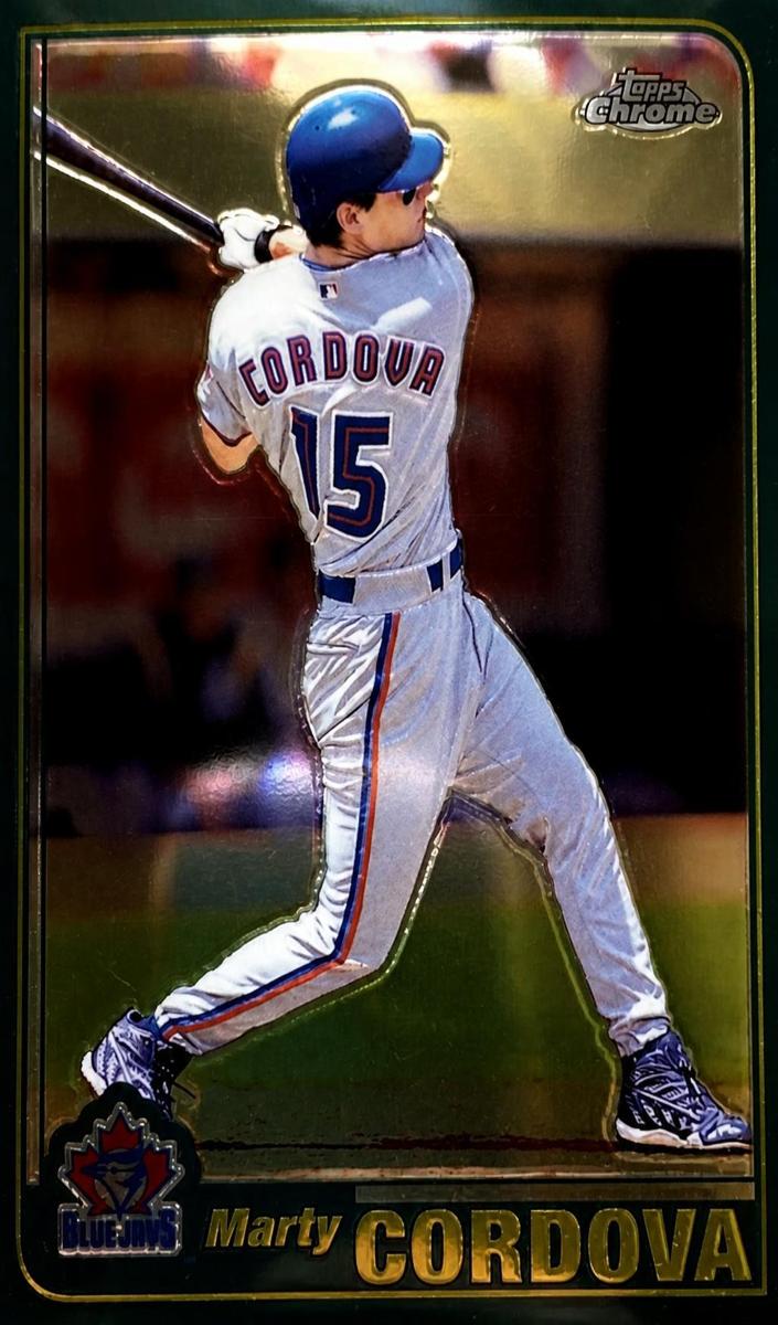 2001 Topps Chrome Marty Cordova #425 card