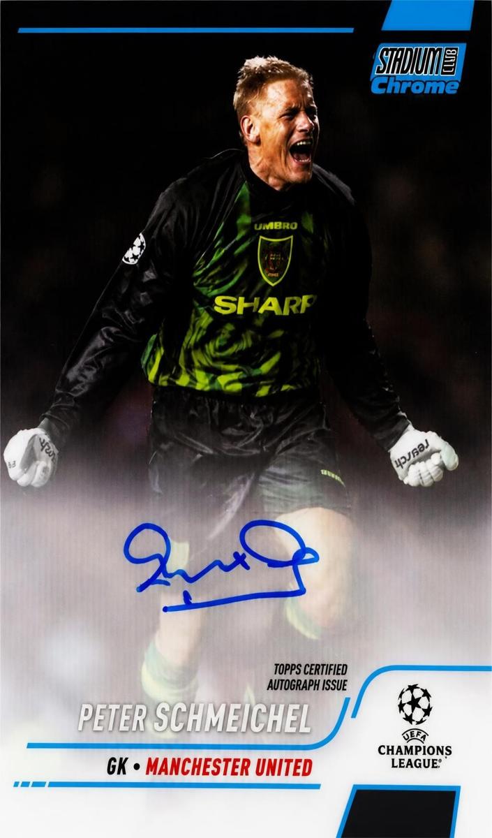2021 Topps Stadium Club Chrome UEFA Champions League Peter Schmeichel #CA-SH card