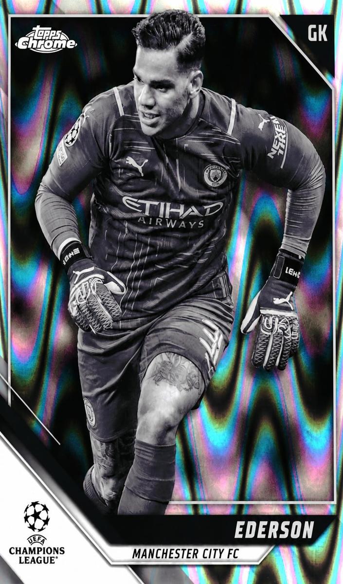 2021 Ederson [Black and White Raywave] #76
