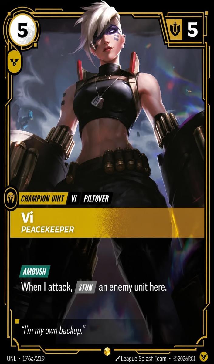 2026 Vi - Peacekeeper [Alternate Art] #176a