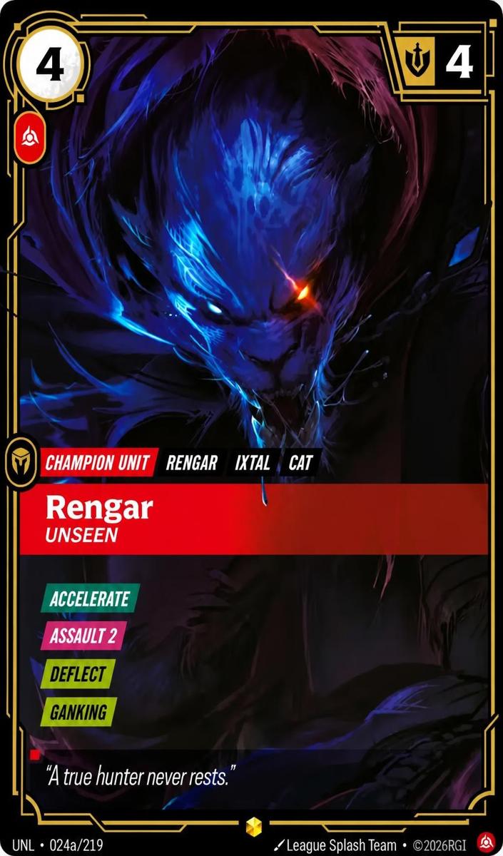 2026 Rengar - Unseen [Alternate Art] #24a