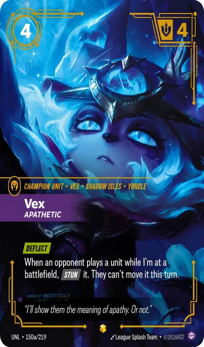 2026 Vex - Apathetic [Alternate Art] #150a