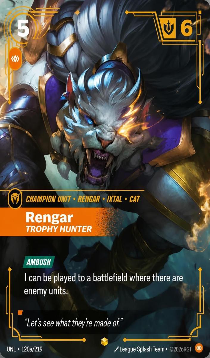 2026 Rengar - Trophy Hunter [Alternate Art] #120a