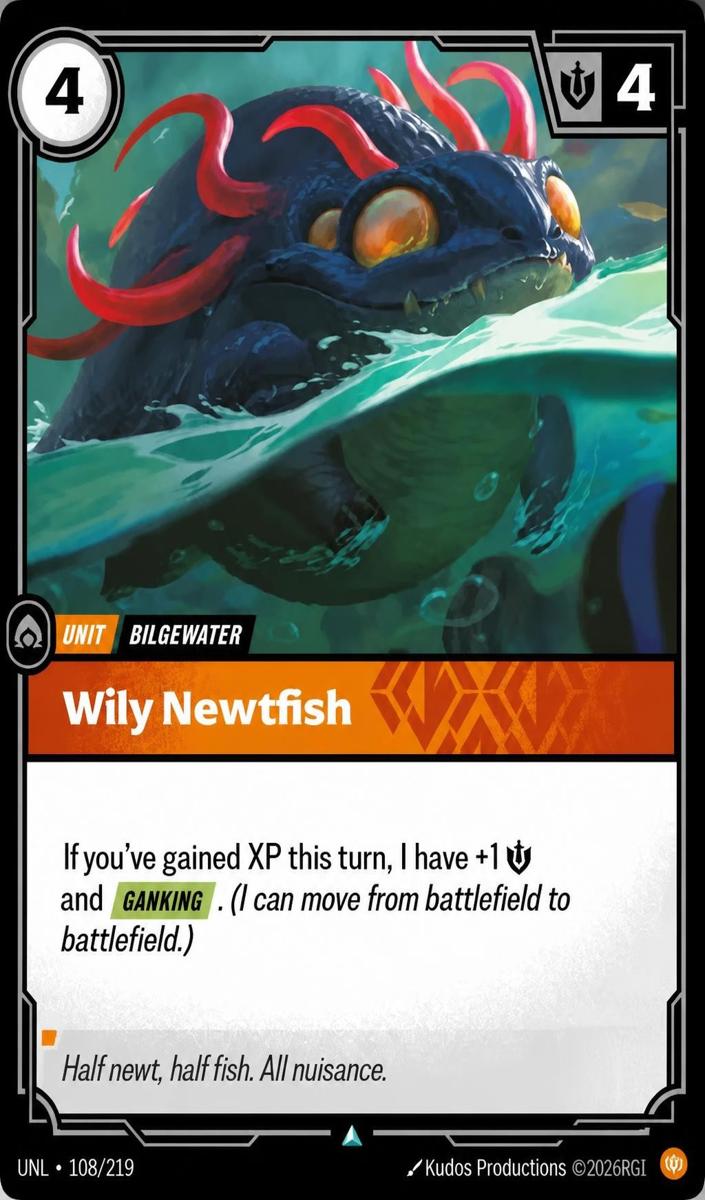 2026 Wily Newtfish #108