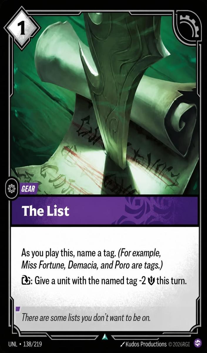 2026 The List #138