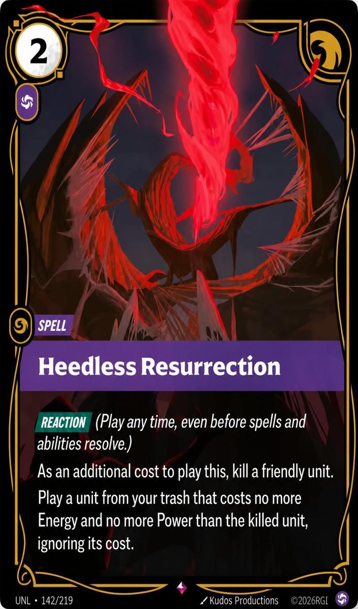 2026 Heedless Resurrection #142