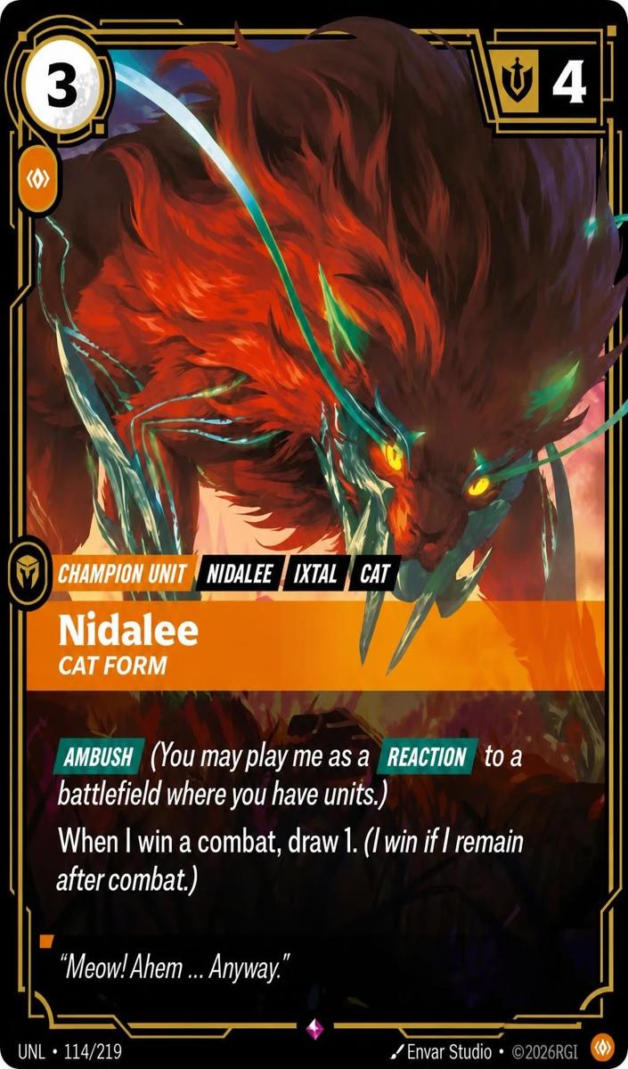 2026 Nidalee - Cat Form #114